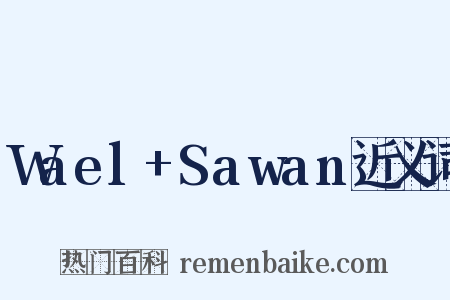 Wael+Sawan近义词是什么意思的图片